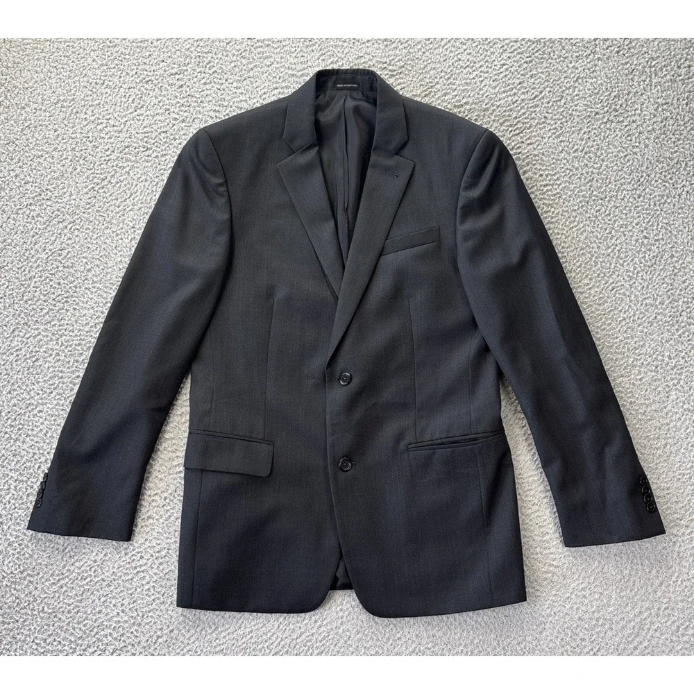 John Varvatos Loft Blazer Mens 38R Dark Gray Blend Blazer Sports Coat‎ Jacket